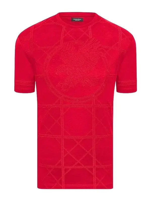 Men's Embroidered Cotton T-Shirt Men's Embroidered Cotton T-Shirt