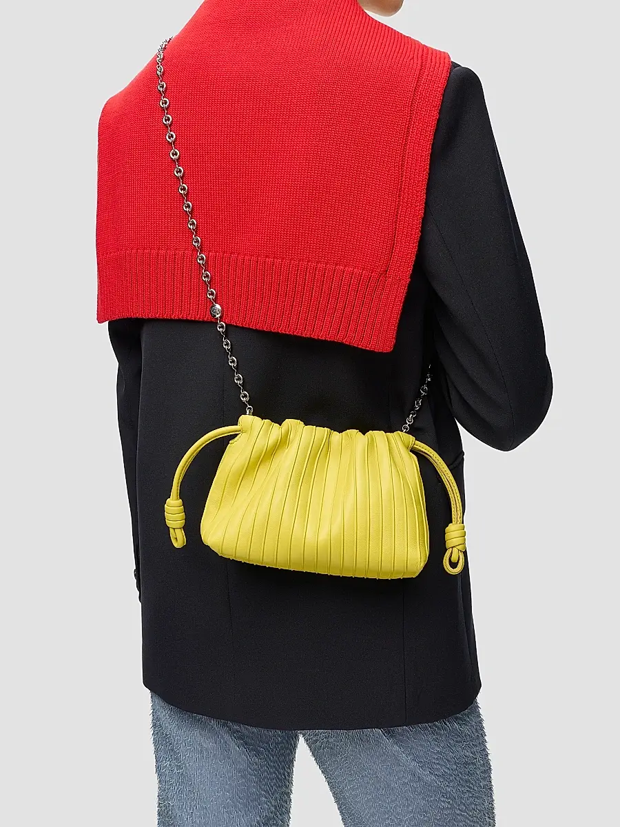 Loewe Women's Flamenco Mini Pleated Bag | Thumbnail 2 Loewe Women's Flamenco Mini Pleated Bag | Thumbnail 2