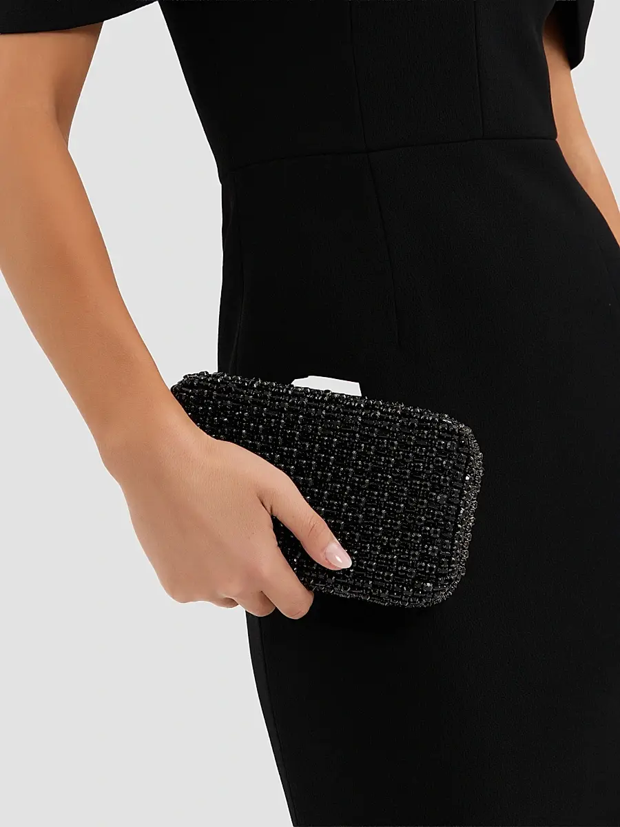 Rebecca Vallance Women's Embellished Satin Clutch | Thumbnail 2 Rebecca Vallance Women's Embellished Satin Clutch | Thumbnail 2