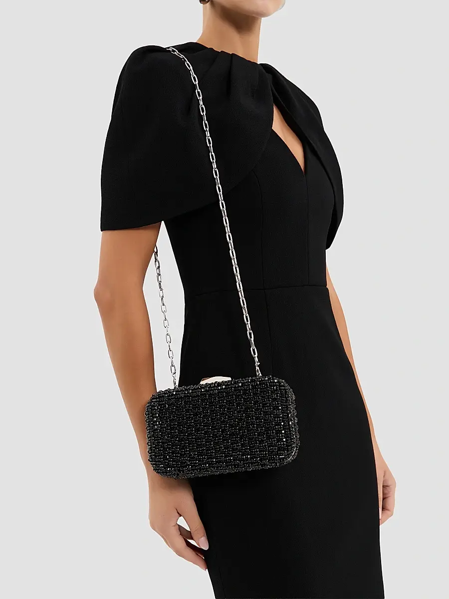 Rebecca Vallance Women's Embellished Satin Clutch | Thumbnail 3 Rebecca Vallance Women's Embellished Satin Clutch | Thumbnail 3