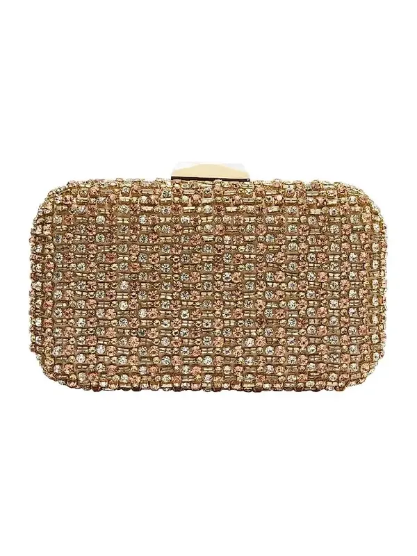 Women's Embellished Satin Clutch