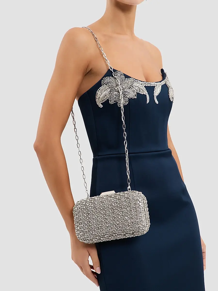 Rebecca Vallance Women's Embellished Satin Clutch | Thumbnail 3 Rebecca Vallance Women's Embellished Satin Clutch | Thumbnail 3