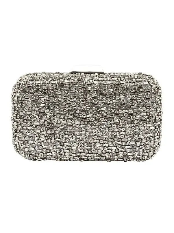 Women's Embellished Satin Clutch
