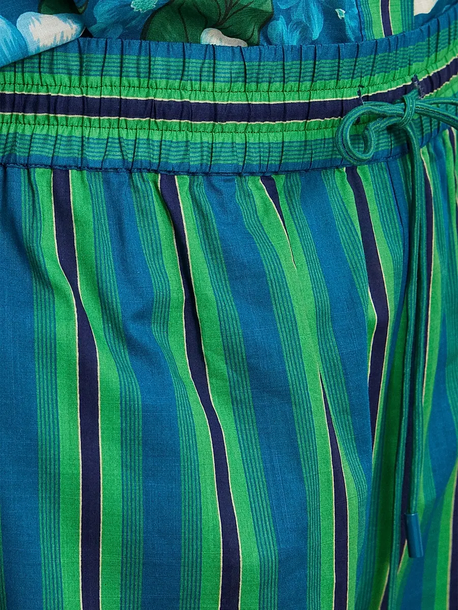 ALÉMAIS Women's Margo Striped Floral Cuffed Pants | Thumbnail 6 ALÉMAIS Women's Margo Striped Floral Cuffed Pants | Thumbnail 6