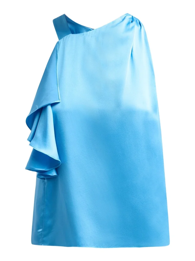 Women's Danielle Draped Satin Blouse