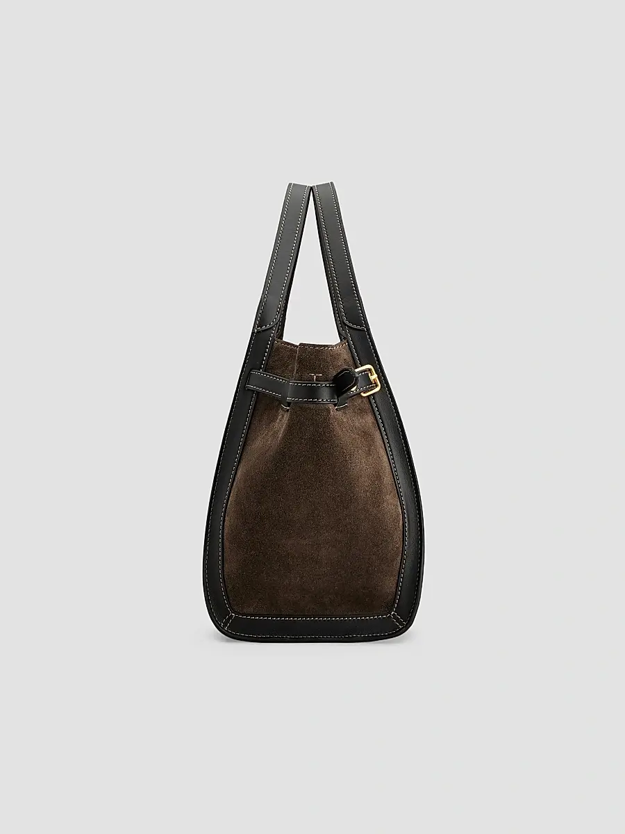 Tod's Women's Suede Small Shopping Bag | Thumbnail 5 Tod's Women's Suede Small Shopping Bag | Thumbnail 5