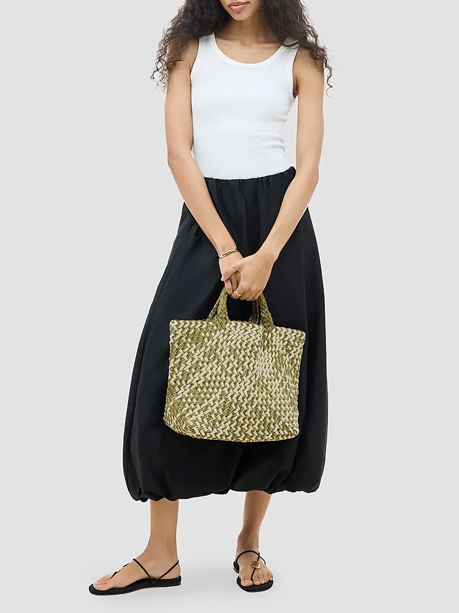 Naghedi Women's St. Barths Medium Double Weave Tote Bag | Thumbnail 2 Naghedi Women's St. Barths Medium Double Weave Tote Bag | Thumbnail 2