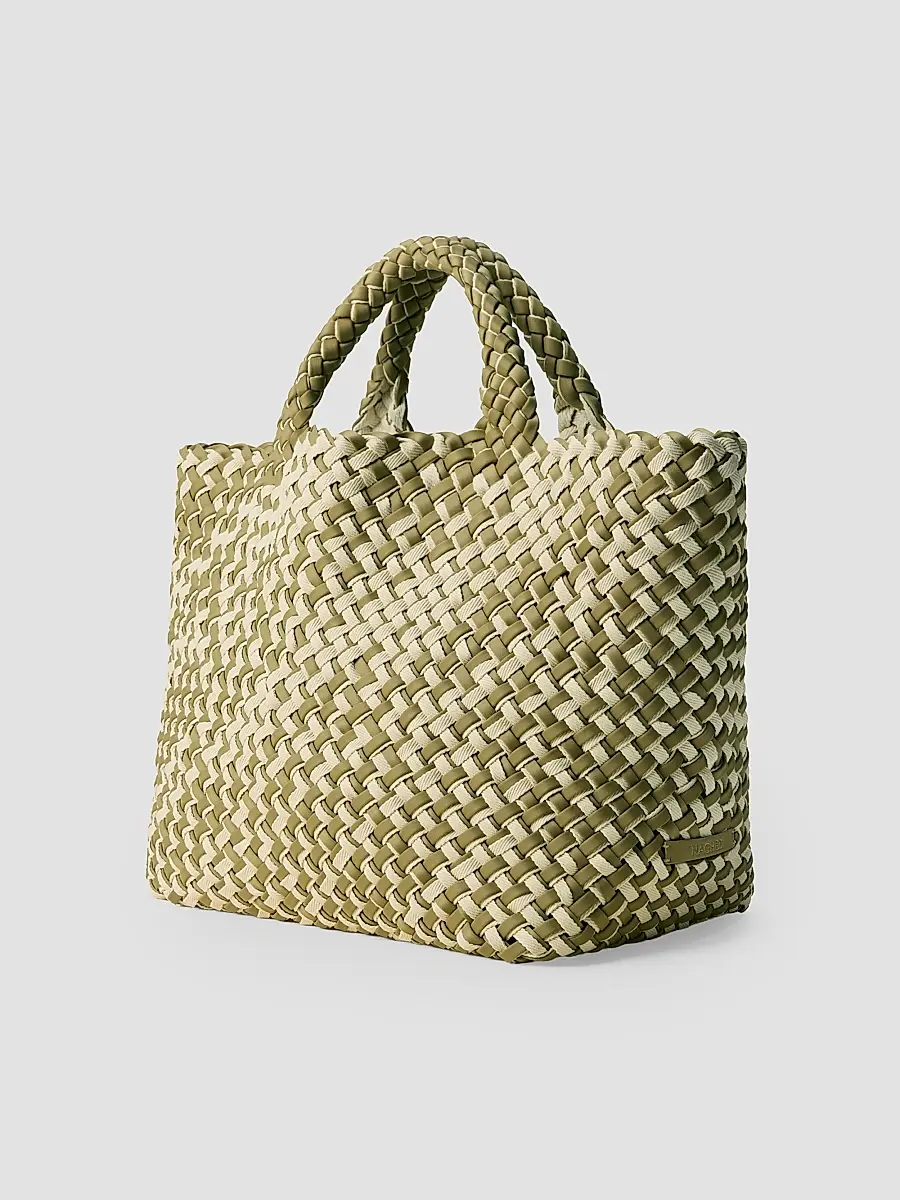 Naghedi Women's St. Barths Medium Double Weave Tote Bag | Thumbnail 4 Naghedi Women's St. Barths Medium Double Weave Tote Bag | Thumbnail 4