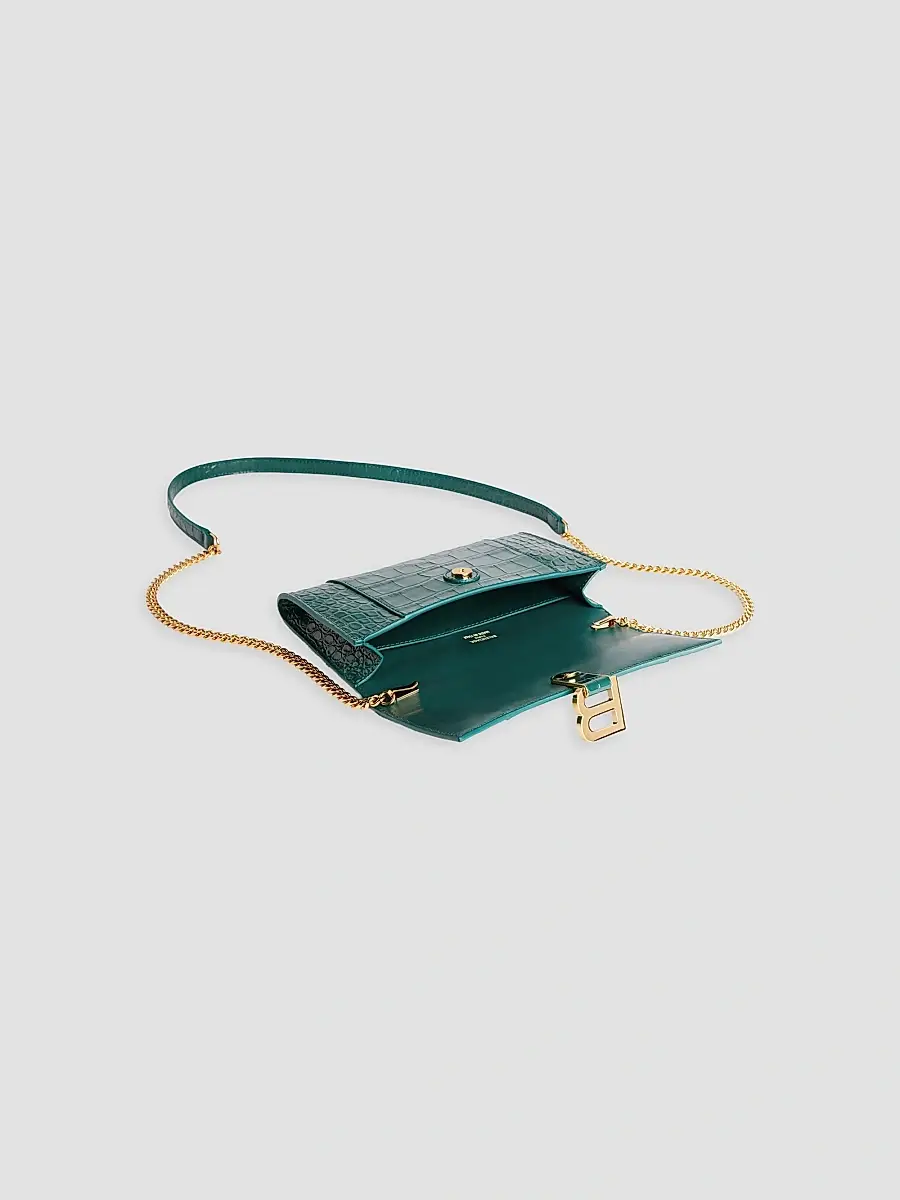 Balenciaga Women's Hourglass Wallet on Chain | Thumbnail 4 Balenciaga Women's Hourglass Wallet on Chain | Thumbnail 4