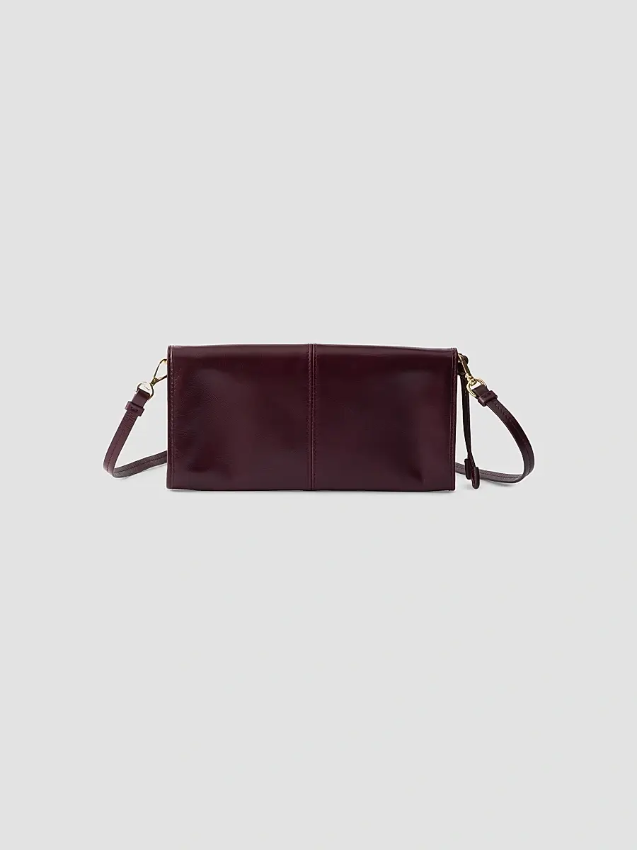 Prada Women's Leather Wallet with Shoulder Strap - Dark Red | Thumbnail 3 Prada Women's Leather Wallet with Shoulder Strap - Dark Red | Thumbnail 3