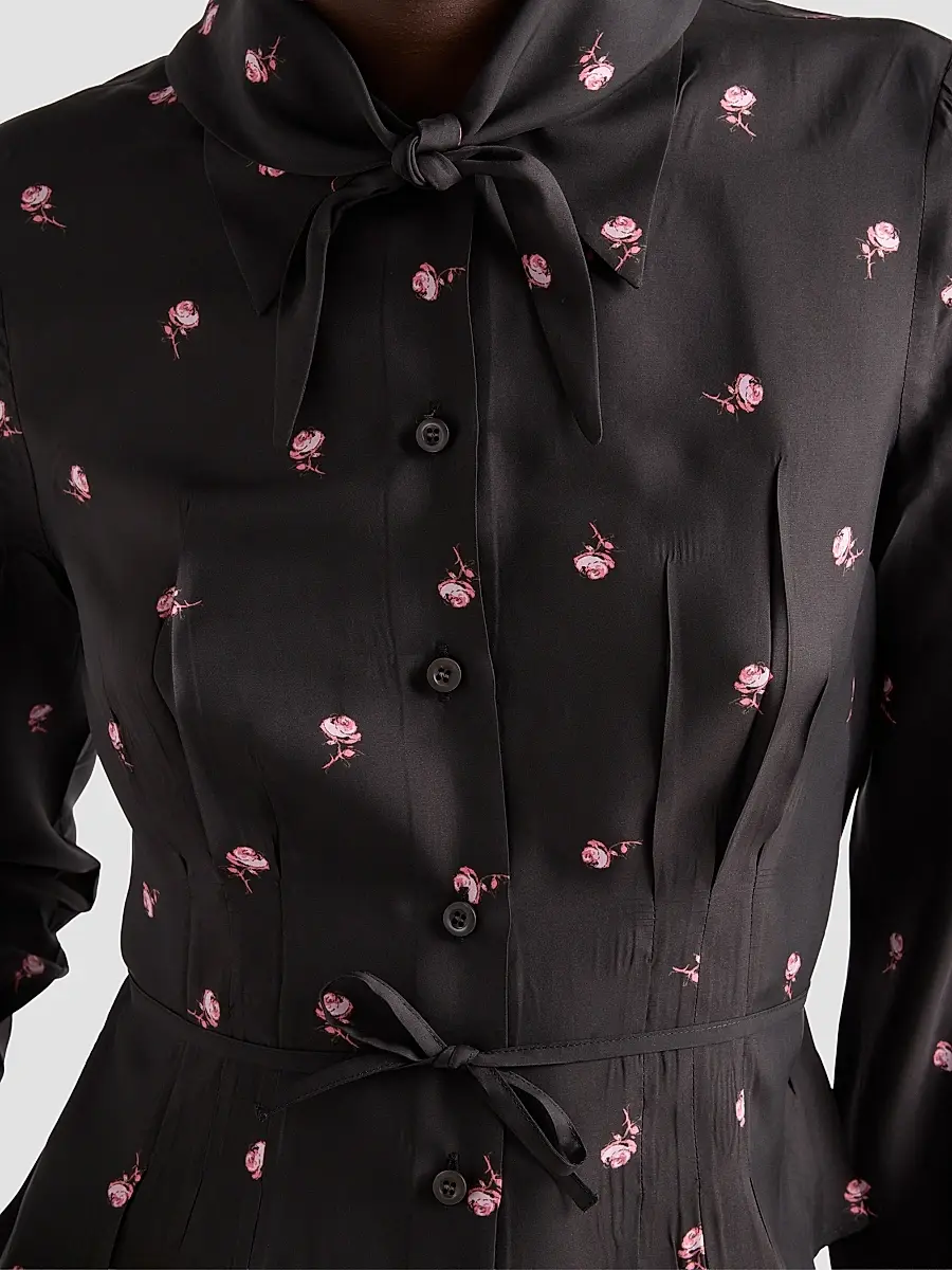 Prada Women's Washed Silk Shirt | Thumbnail 6 Prada Women's Washed Silk Shirt | Thumbnail 6