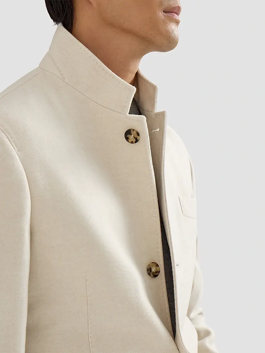 Brunello Cucinelli Men's Lightweight Water-Resistant Cashmere Outerwear Blazer | Thumbnail 6 Brunello Cucinelli Men's Lightweight Water-Resistant Cashmere Outerwear Blazer | Thumbnail 6