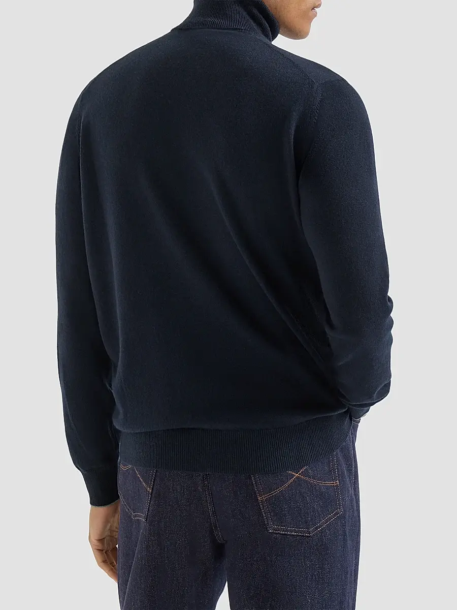 Brunello Cucinelli Men's Cashmere Turtleneck Sweater | Thumbnail 4
