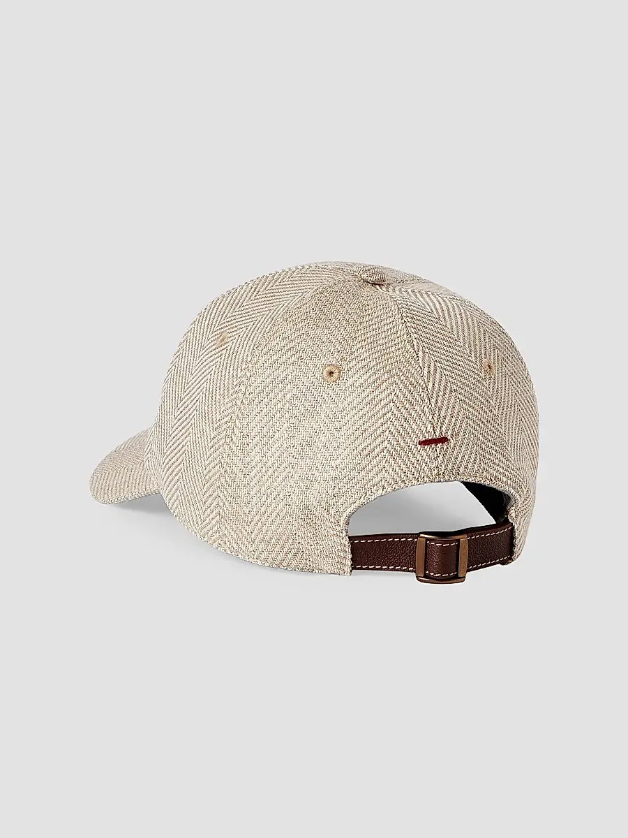 Brunello Cucinelli Men's Alpaca, Wool and Silk Chevron Baseball Cap | Thumbnail 2 Brunello Cucinelli Men's Alpaca, Wool and Silk Chevron Baseball Cap | Thumbnail 2
