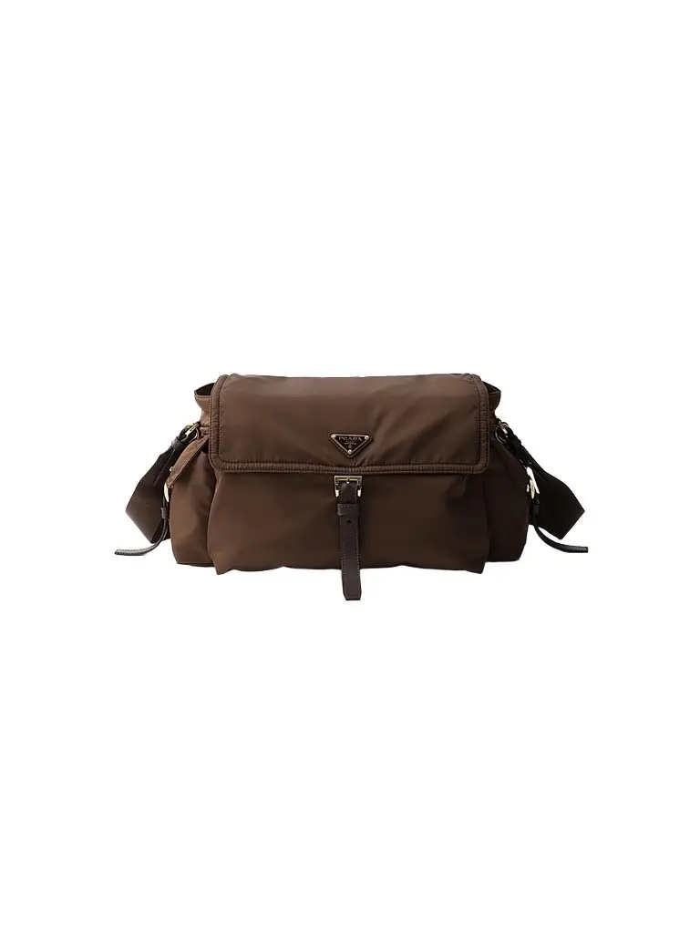 Prada Women's Explore Re-Nylon Shoulder Bag - Dark Brown | Image 1 Prada Women's Explore Re-Nylon Shoulder Bag - Dark Brown | Image 1