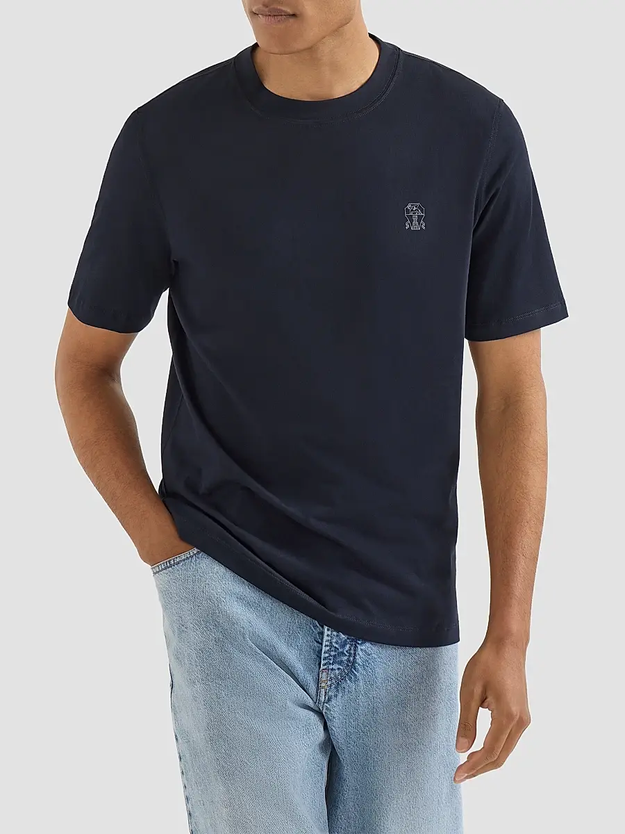 Brunello Cucinelli Men's Cotton Jersey Crew-Neck T-Shirt | Thumbnail 3