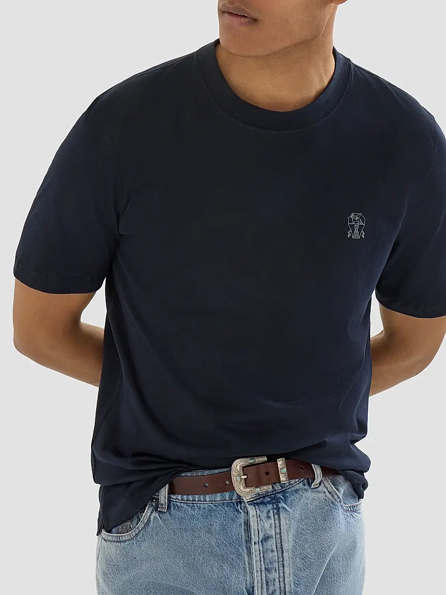 Brunello Cucinelli Men's Cotton Jersey Crew-Neck T-Shirt | Thumbnail 5