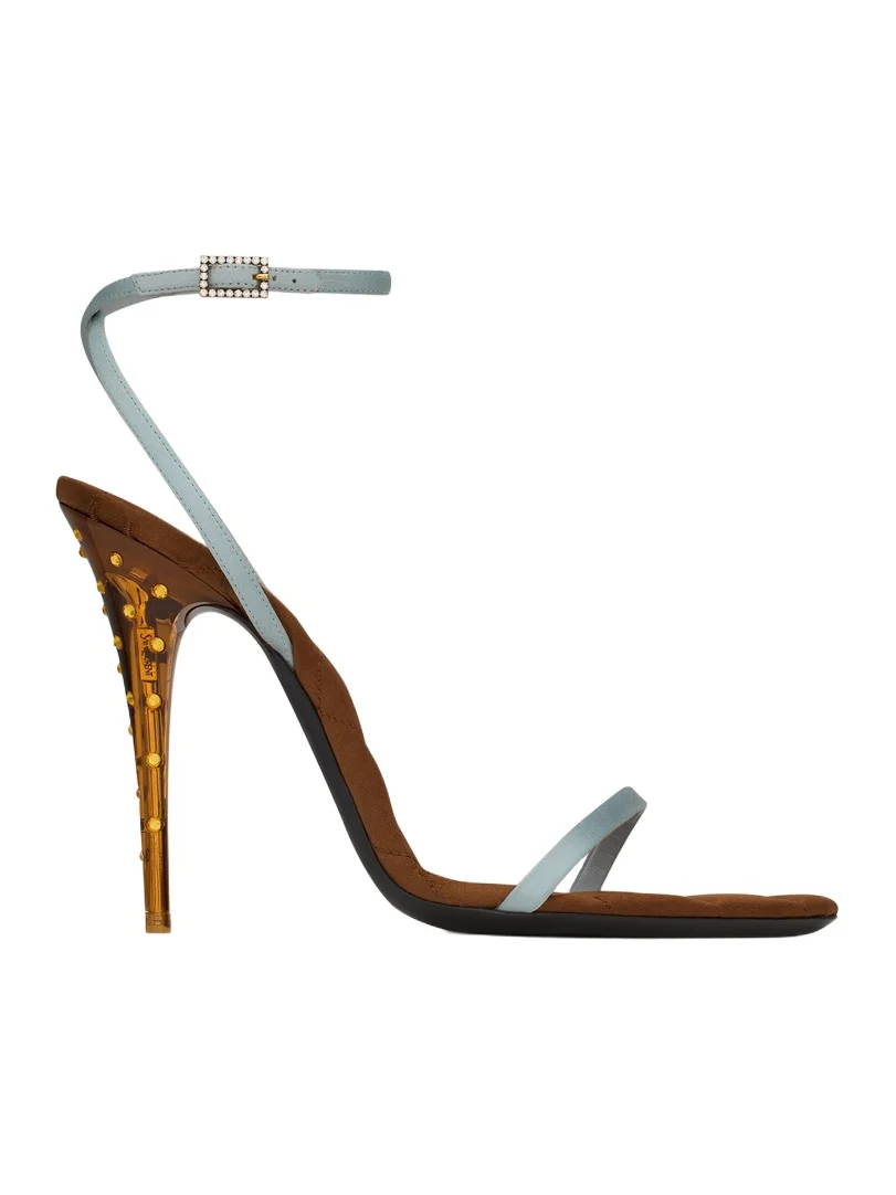 Ivresse sandals in satin crepe and crystals Ivresse sandals in satin crepe and crystals