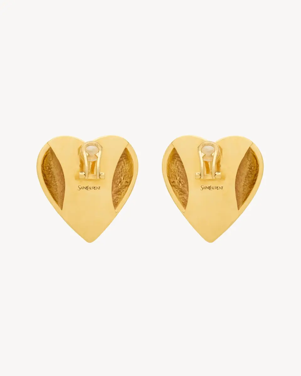 Yves Saint Laurent heart earrings in enamel | Thumbnail 3 Yves Saint Laurent heart earrings in enamel | Thumbnail 3