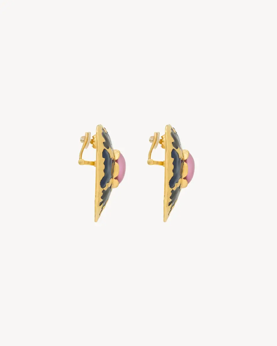 Yves Saint Laurent heart earrings in enamel | Thumbnail 4 Yves Saint Laurent heart earrings in enamel | Thumbnail 4