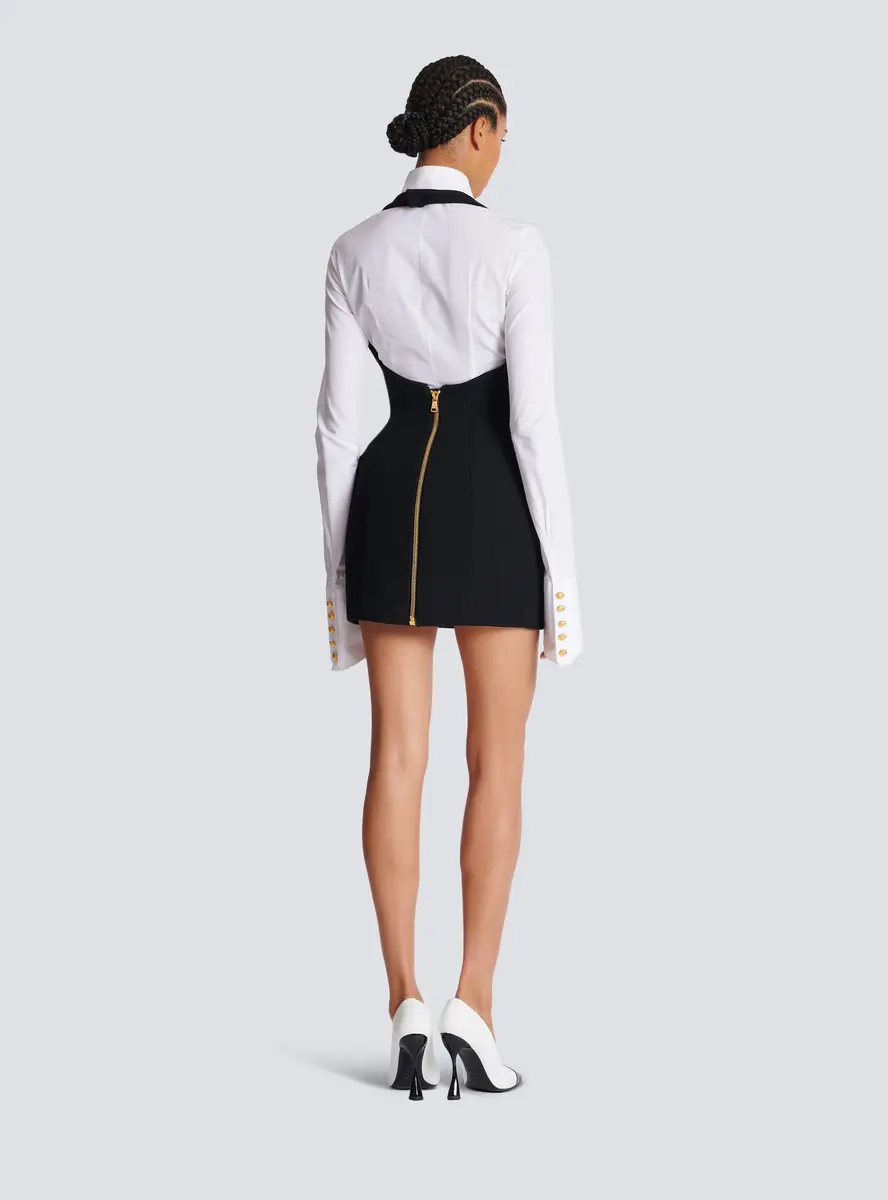 Balmain Double crepe tulip skirt | Thumbnail 4 Balmain Double crepe tulip skirt | Thumbnail 4