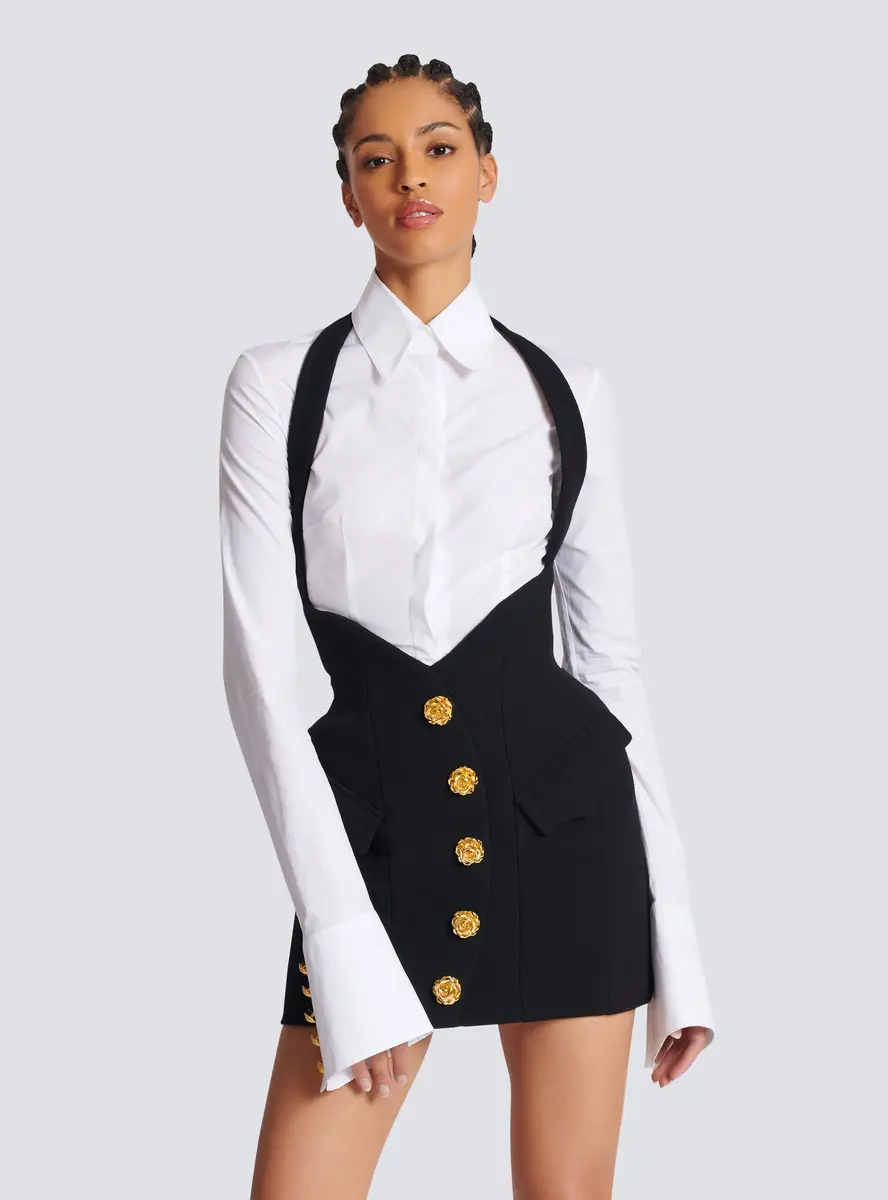 Balmain Double crepe tulip skirt | Thumbnail 7 Balmain Double crepe tulip skirt | Thumbnail 7