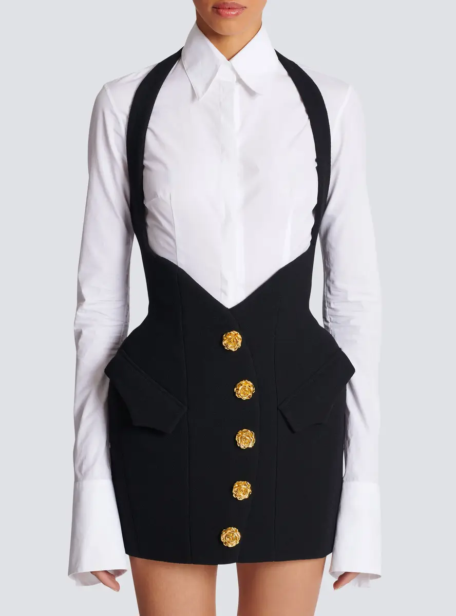 Balmain Double crepe tulip skirt | Thumbnail 8 Balmain Double crepe tulip skirt | Thumbnail 8