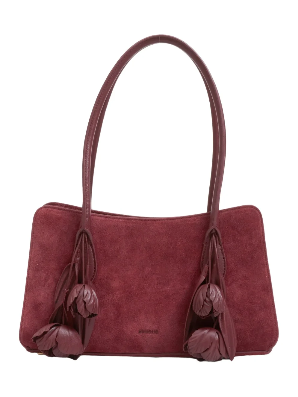 Women's Fleur Tasseled Suede Shoulder Bag