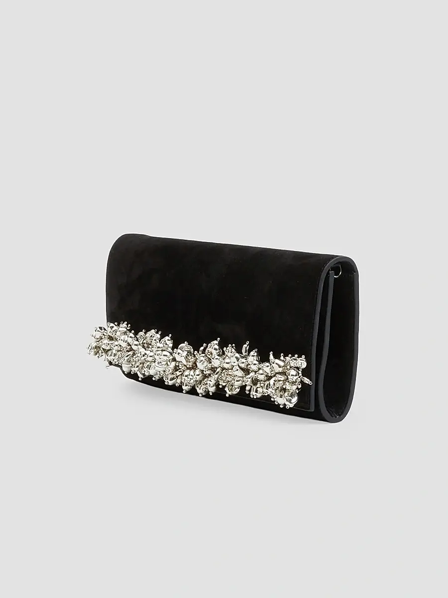 Simkhai Women's River Embellished Suede East-West Clutch | Thumbnail 2 Simkhai Women's River Embellished Suede East-West Clutch | Thumbnail 2