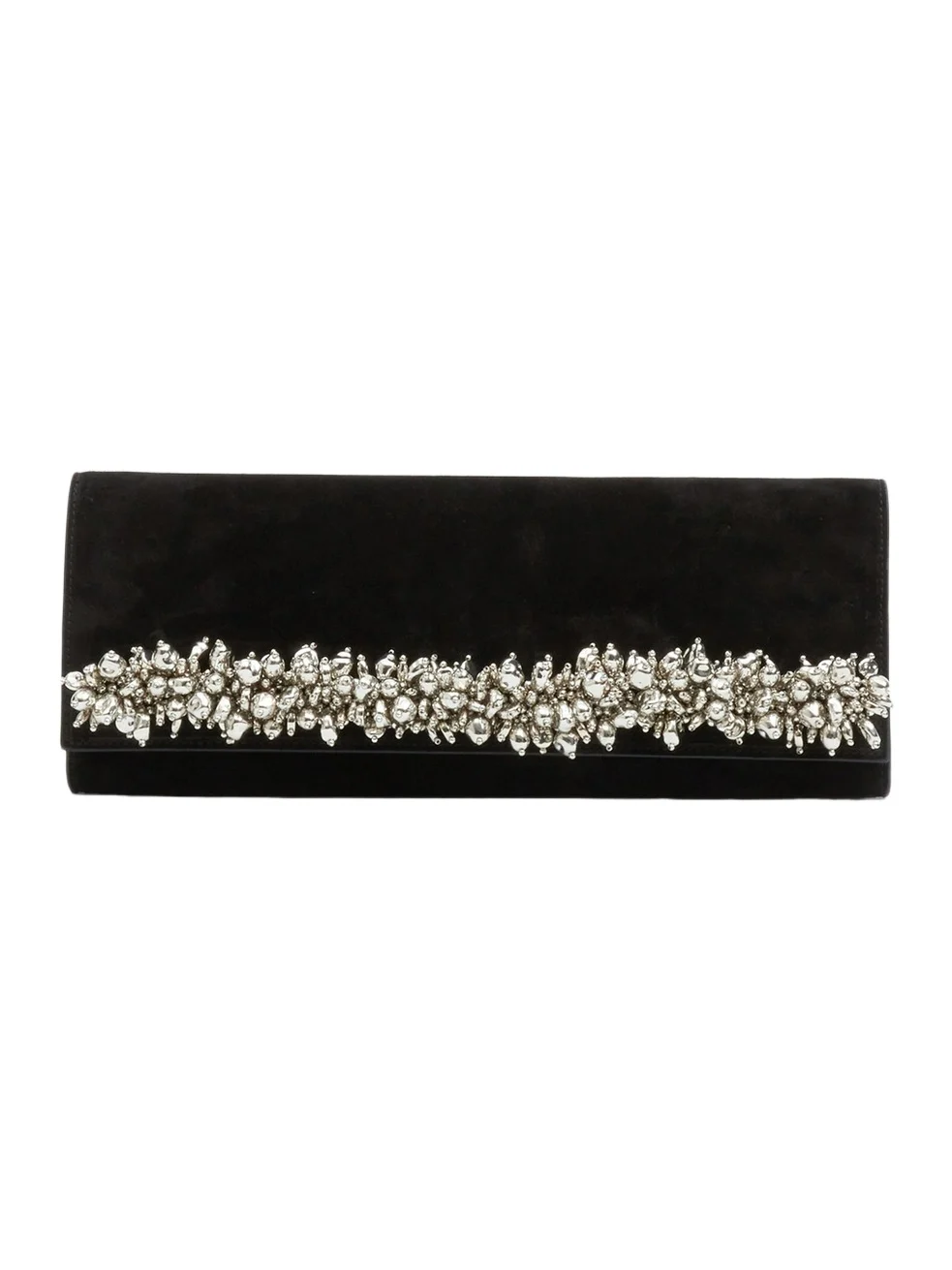 Women's River Embellished Suede East-West Clutch Women's River Embellished Suede East-West Clutch