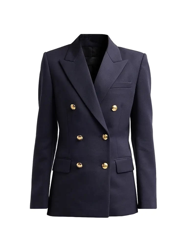 Nili Lotan Women's Bruni Wool Double-Breasted Blazer - Midnight | Image 1 Nili Lotan Women's Bruni Wool Double-Breasted Blazer - Midnight | Image 1