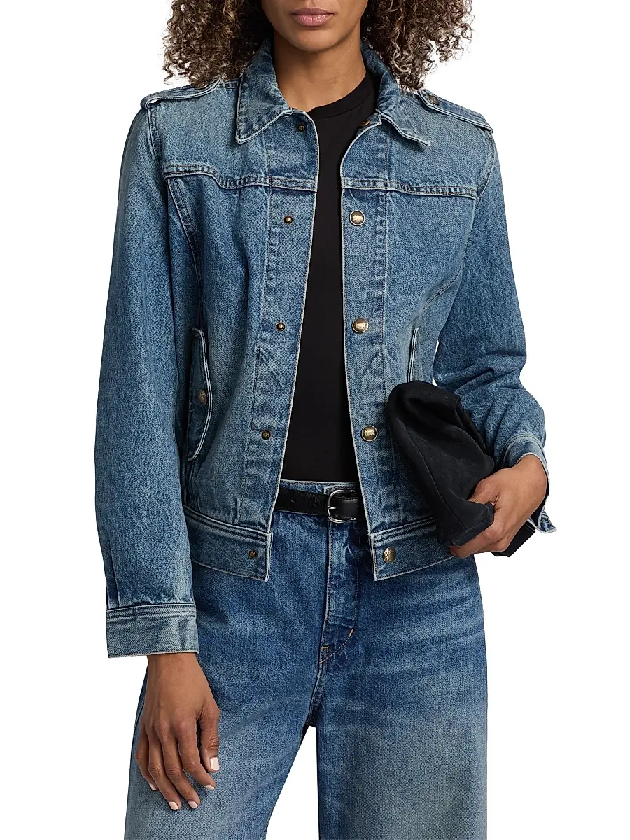 Nili Lotan Women's Lorraine Denim Jacket | Thumbnail 3 Nili Lotan Women's Lorraine Denim Jacket | Thumbnail 3