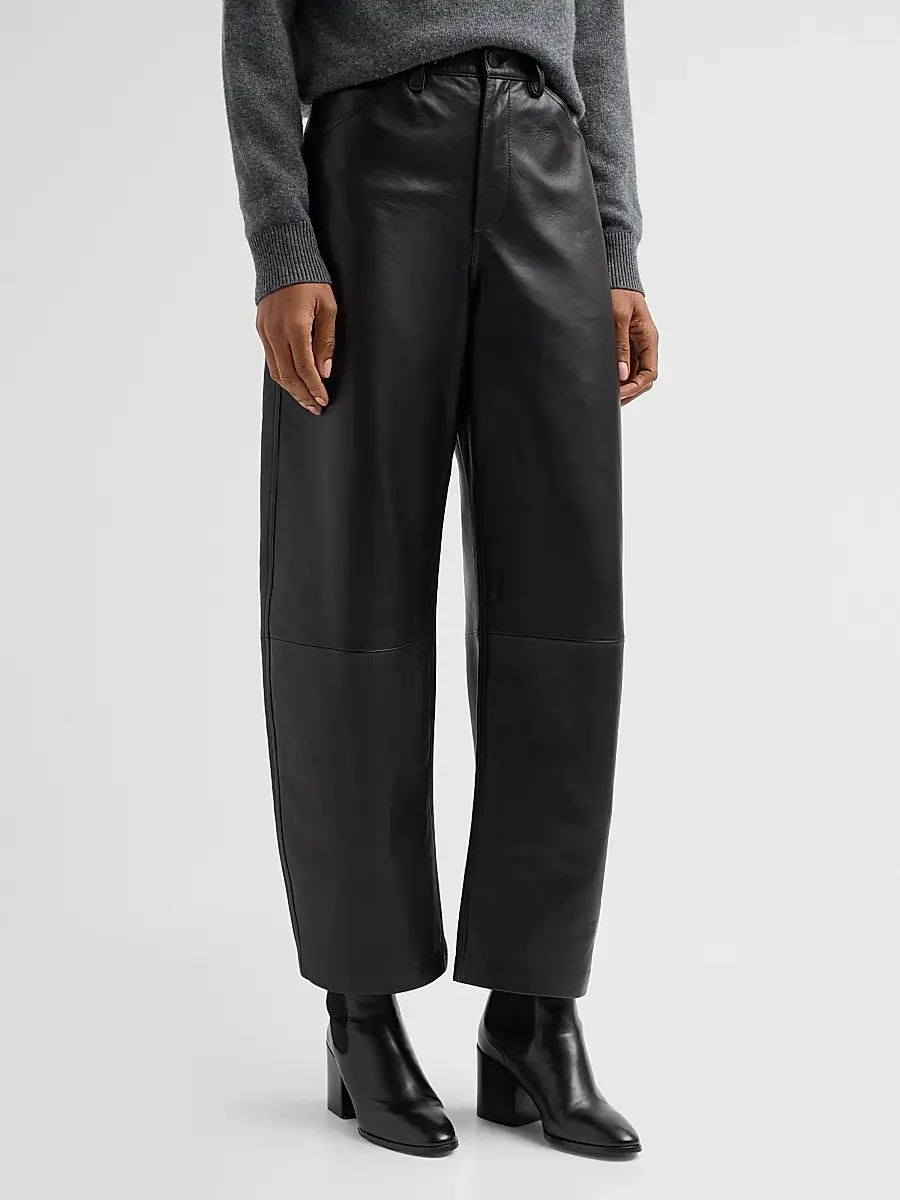 Nili Lotan Women's Tribeca Leather Pants | Thumbnail 4 Nili Lotan Women's Tribeca Leather Pants | Thumbnail 4