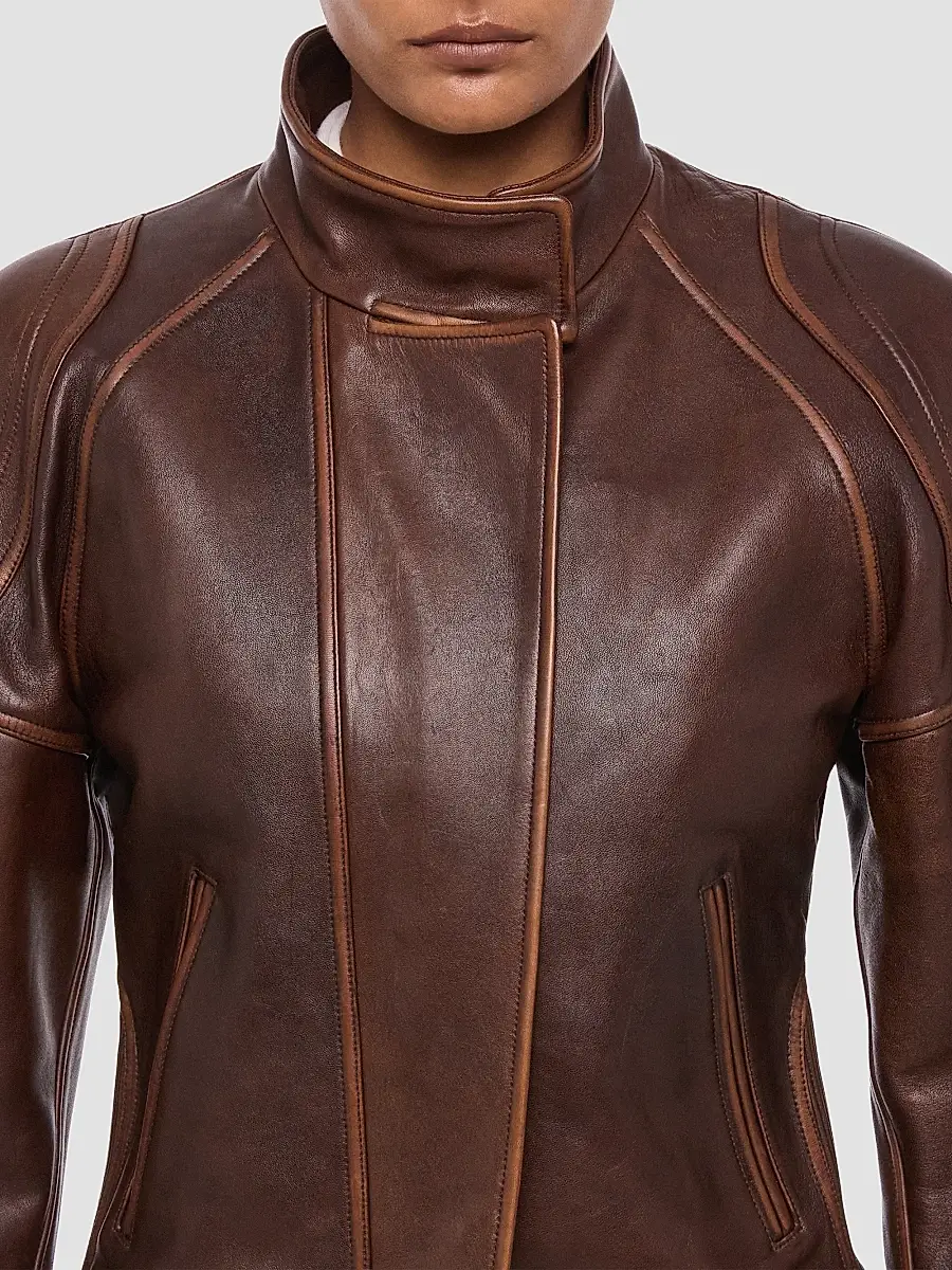 Helmut Lang Women's Leather Saddle Jacket | Thumbnail 5