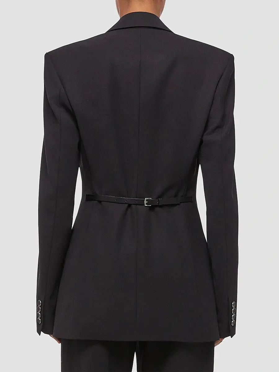 Helmut Lang Women's Wool Gabardine Relaxed-Fit Blazer | Thumbnail 3