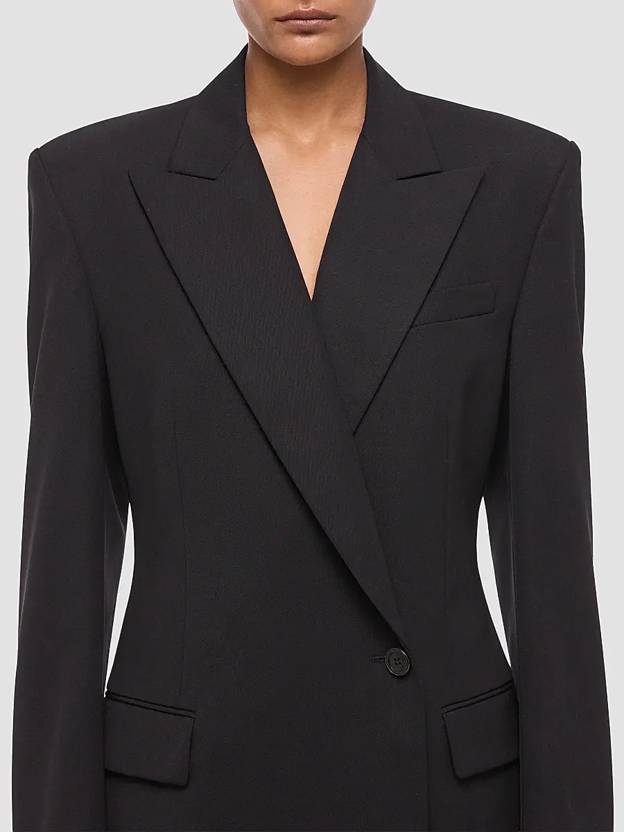 Helmut Lang Women's Wool Gabardine Relaxed-Fit Blazer | Thumbnail 5
