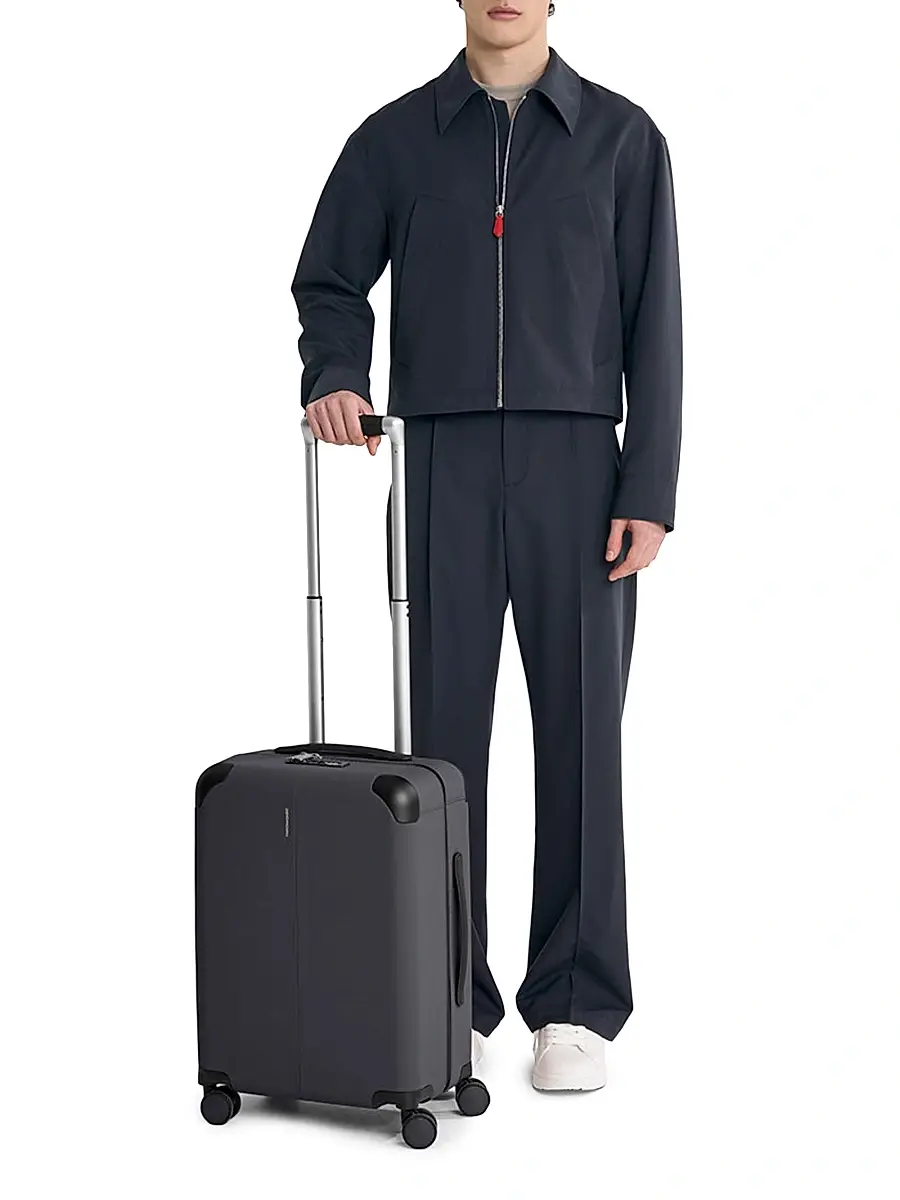 MAISON de SABRÉ The Carry-On Suitcase - Graphite Caviar | Image 1 MAISON de SABRÉ The Carry-On Suitcase - Graphite Caviar | Image 1