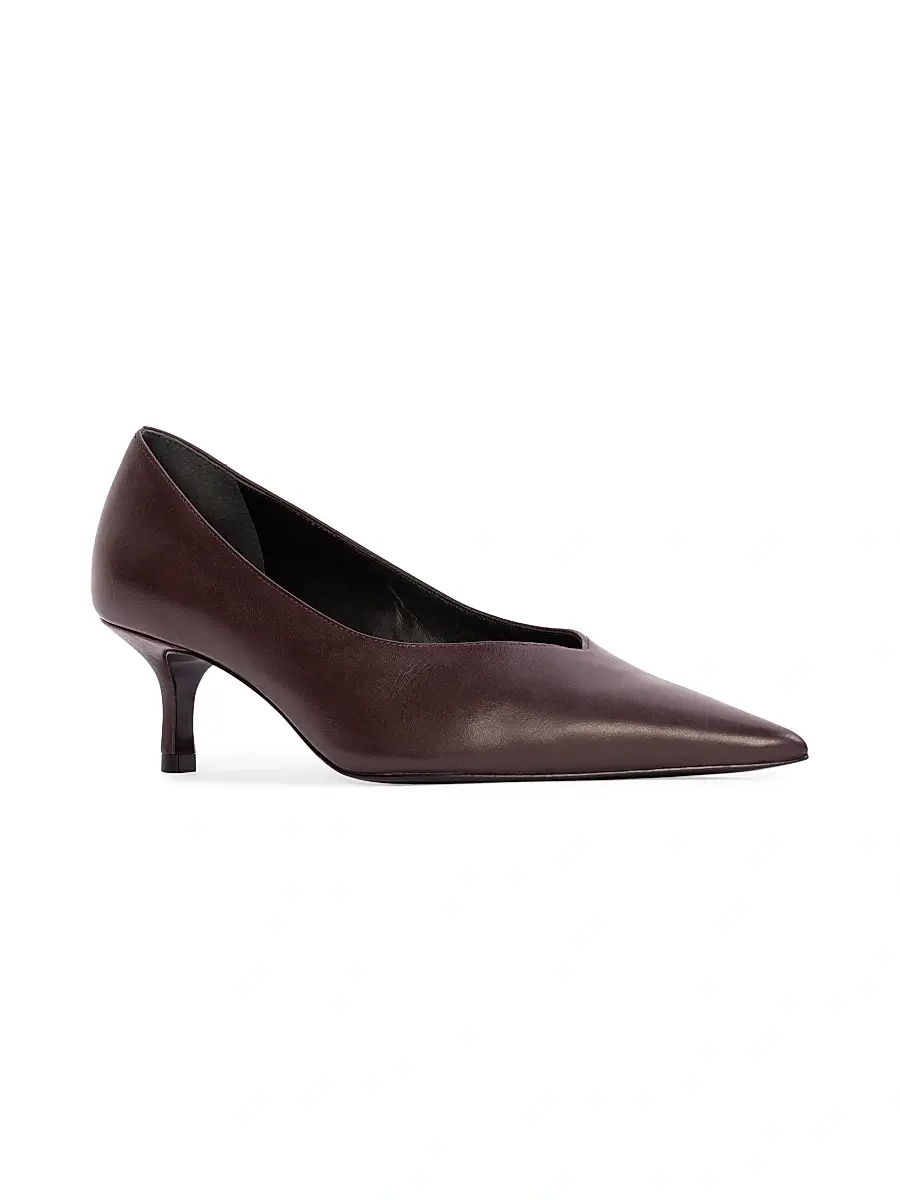 Black Suede Studio Women's Briar 50MM Leather Pumps | Thumbnail 2 Black Suede Studio Women's Briar 50MM Leather Pumps | Thumbnail 2