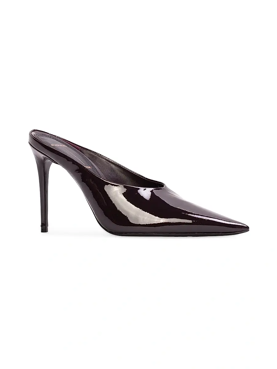 Black Suede Studio Women's Fallon 100MM Patent Pumps | Thumbnail 2 Black Suede Studio Women's Fallon 100MM Patent Pumps | Thumbnail 2