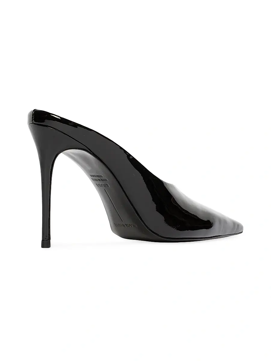 Black Suede Studio Women's Fallon 100MM Patent Pumps | Thumbnail 3 Black Suede Studio Women's Fallon 100MM Patent Pumps | Thumbnail 3