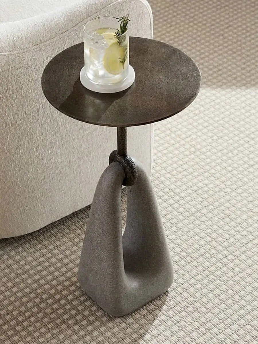 Arteriors Miles Ricestone & Bronze-Plated Iron Accent Table | Thumbnail 4 Arteriors Miles Ricestone & Bronze-Plated Iron Accent Table | Thumbnail 4
