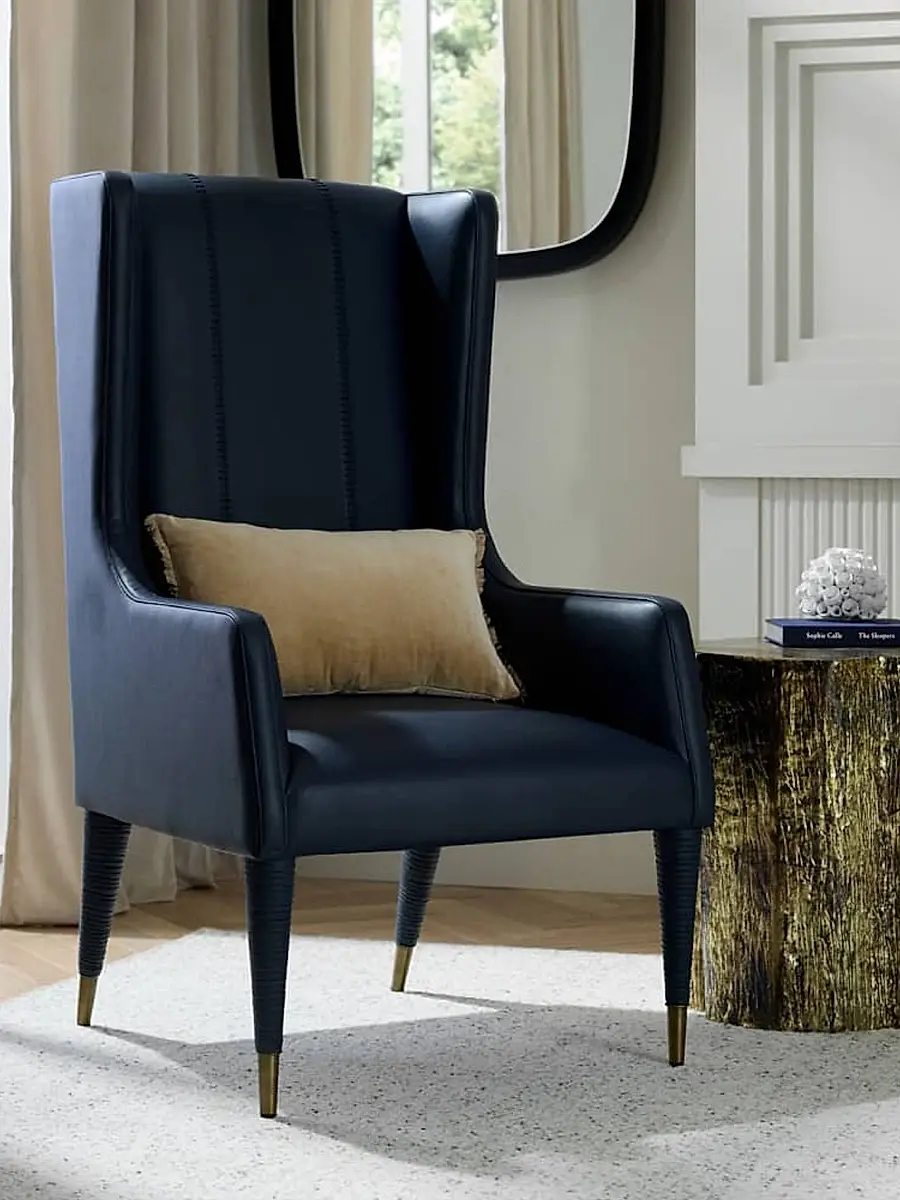 Arteriors Hawthorne Leather Host Chair | Thumbnail 3