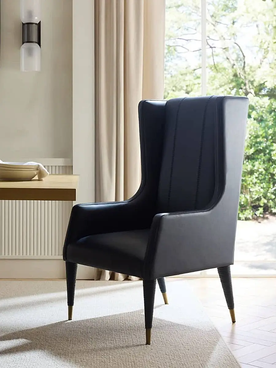 Arteriors Hawthorne Leather Host Chair | Thumbnail 4