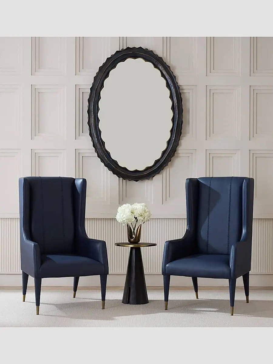 Arteriors Hawthorne Leather Host Chair | Thumbnail 5