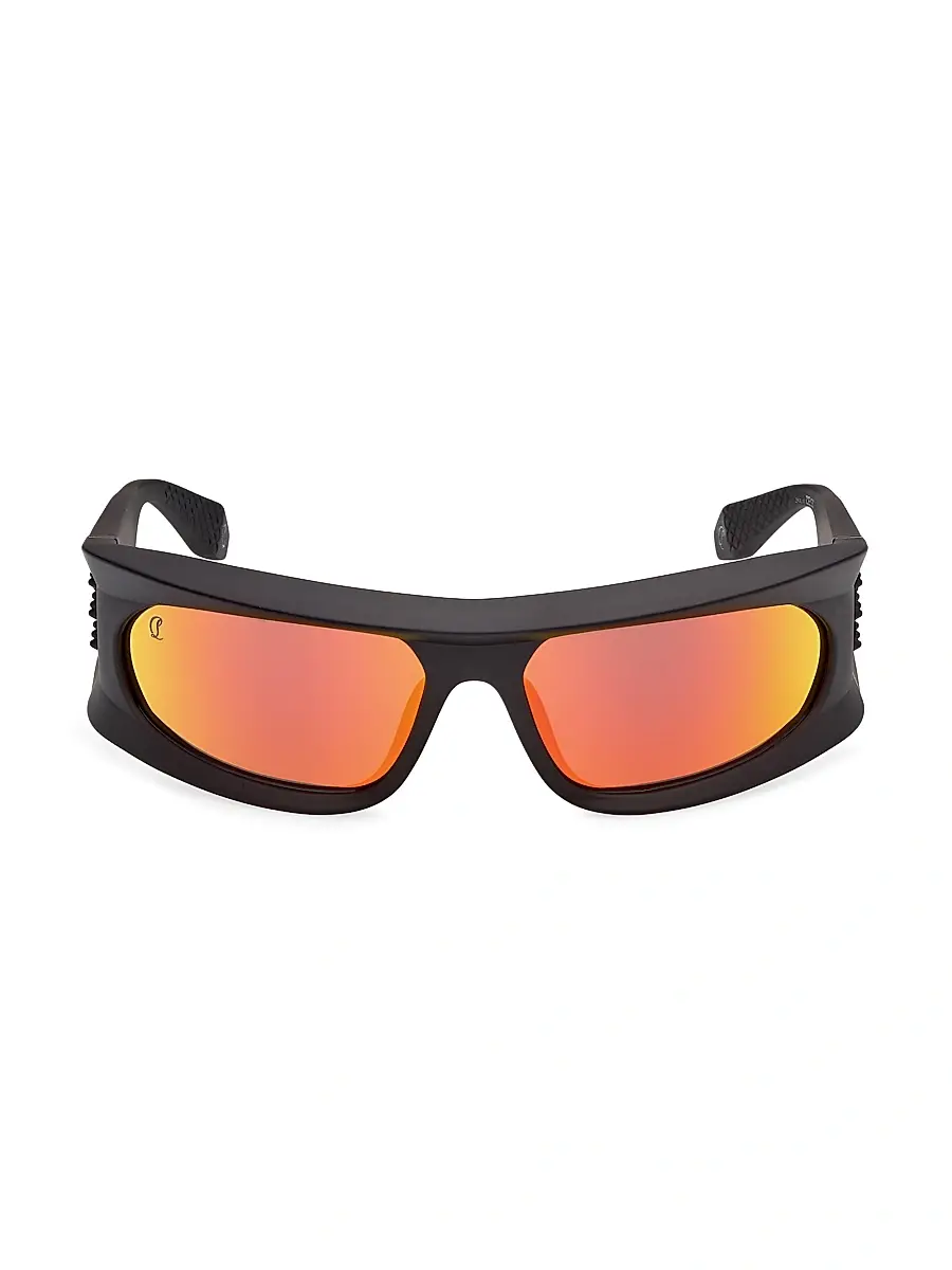 Christian Louboutin Men's 64MM Shield Sunglasses | Thumbnail 2 Christian Louboutin Men's 64MM Shield Sunglasses | Thumbnail 2
