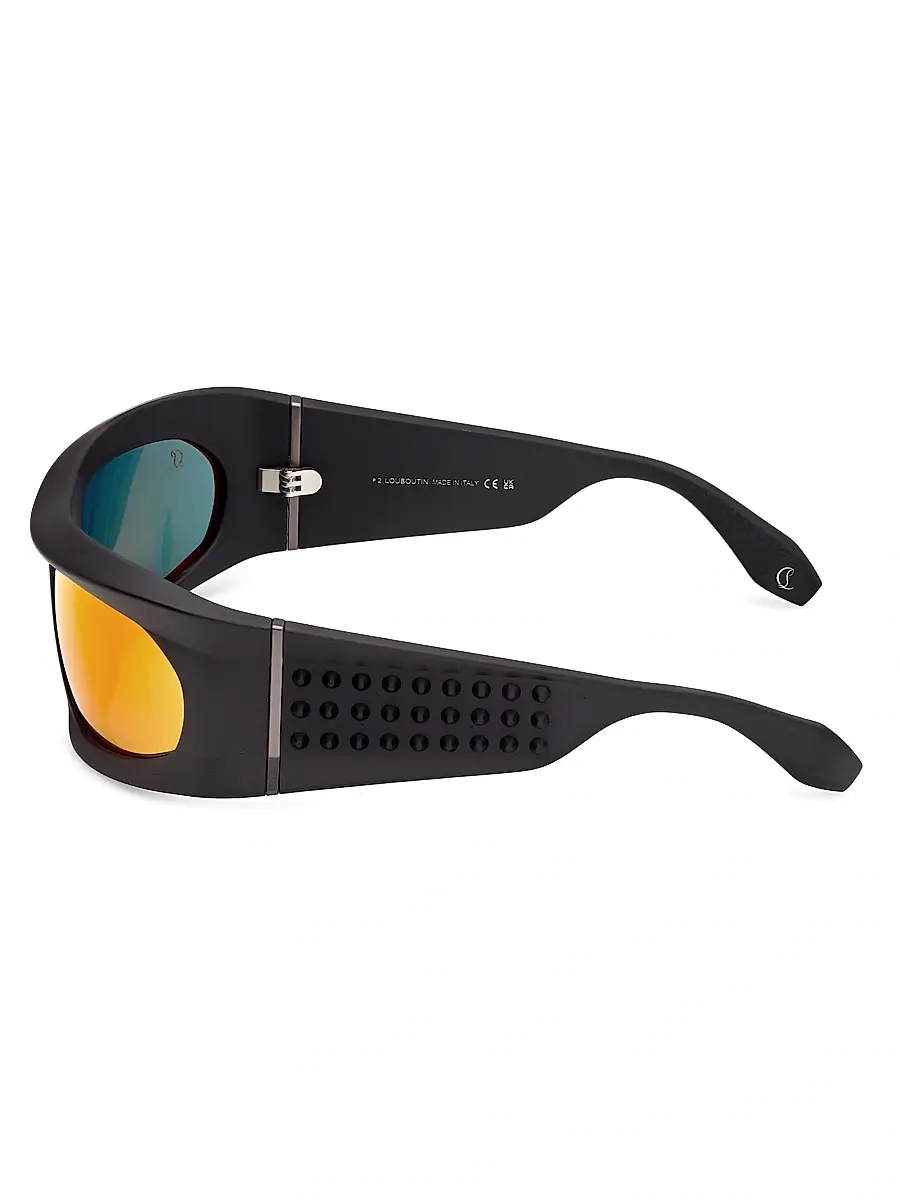 Christian Louboutin Men's 64MM Shield Sunglasses | Thumbnail 3 Christian Louboutin Men's 64MM Shield Sunglasses | Thumbnail 3