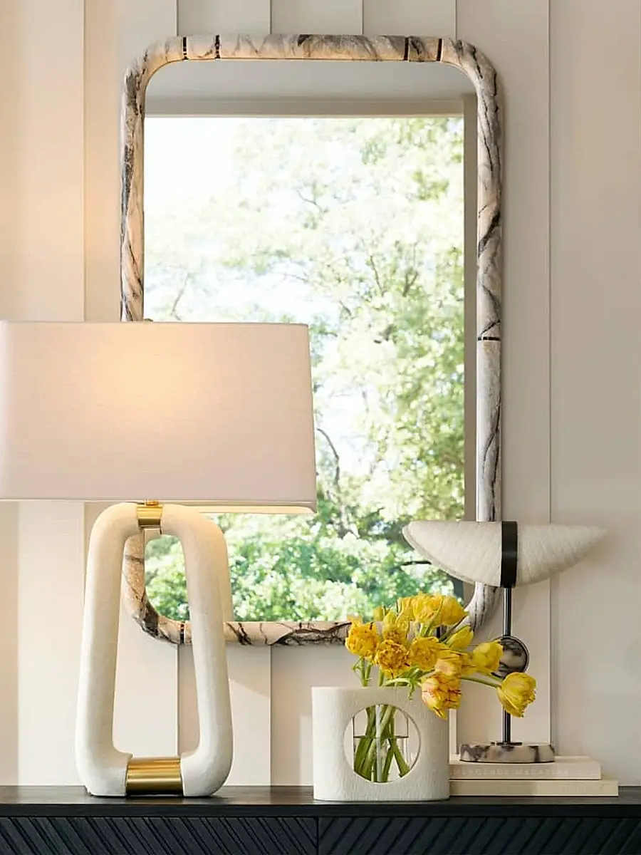 Arteriors Trevino Resin & Bronze-Plated Iron Rectangular Mirror | Thumbnail 3 Arteriors Trevino Resin & Bronze-Plated Iron Rectangular Mirror | Thumbnail 3