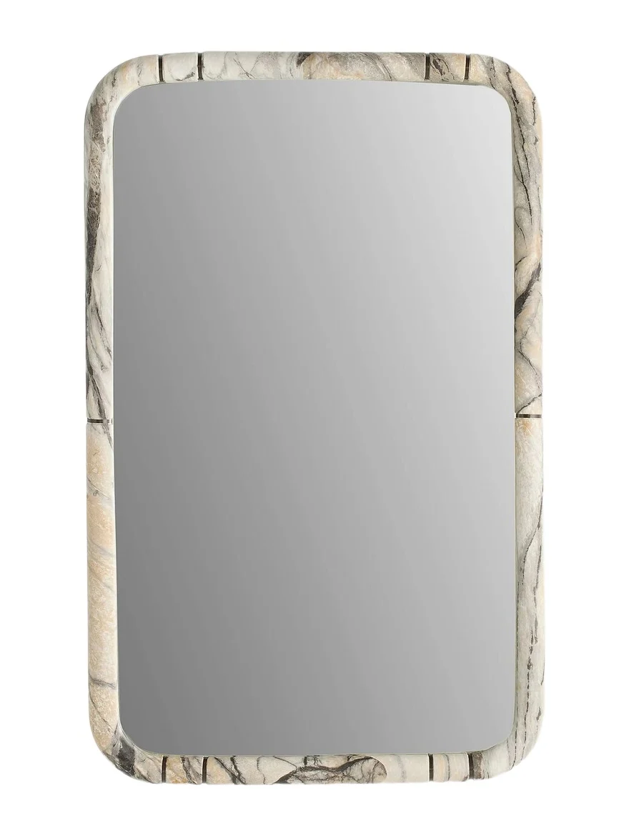 Arteriors Trevino Resin & Bronze-Plated Iron Rectangular Mirror