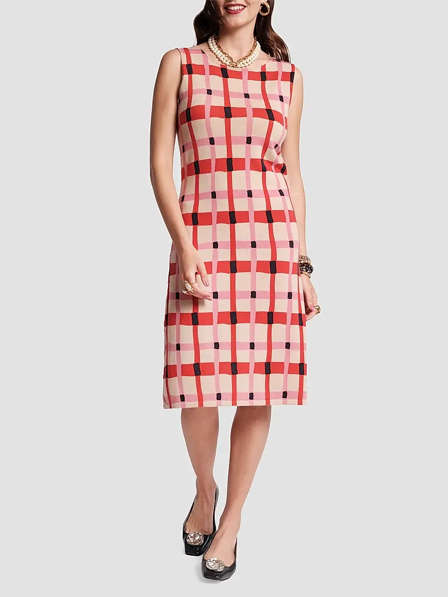 Frances Valentine Women's Swan Sheath Midi Dress | Thumbnail 2 Frances Valentine Women's Swan Sheath Midi Dress | Thumbnail 2