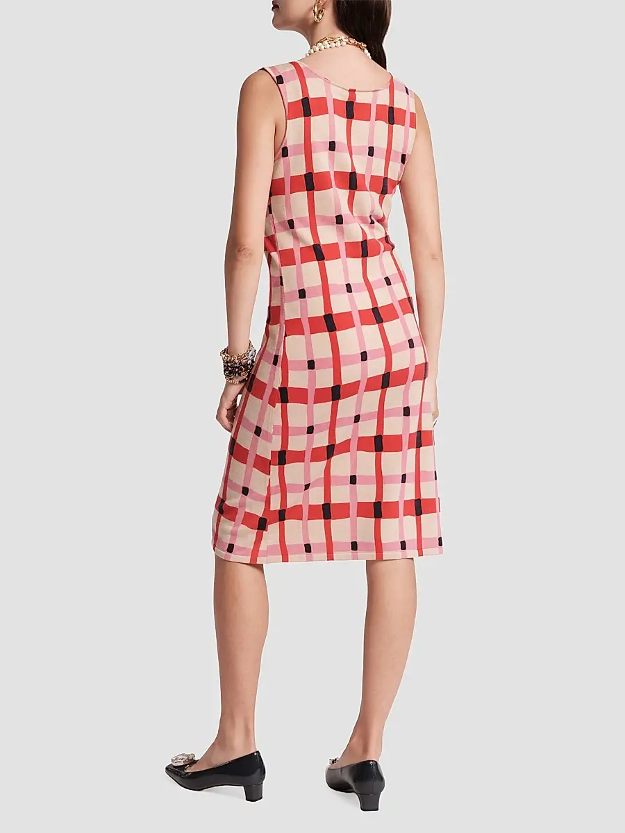 Frances Valentine Women's Swan Sheath Midi Dress | Thumbnail 3 Frances Valentine Women's Swan Sheath Midi Dress | Thumbnail 3